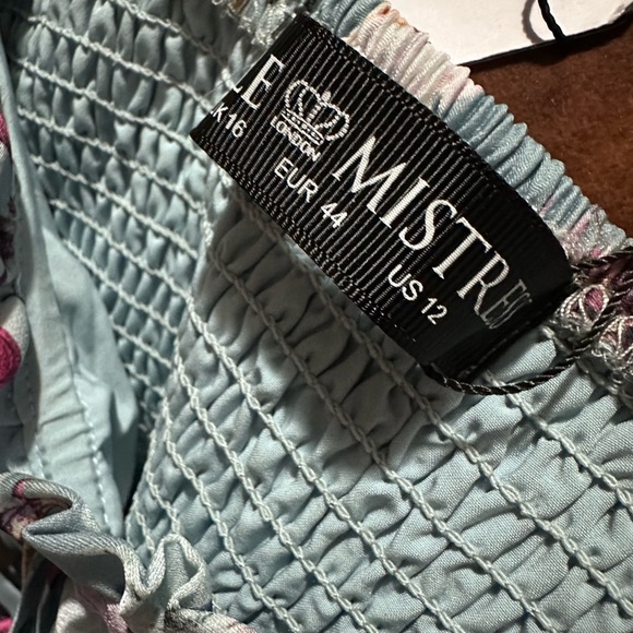 Little Mistress Floral Maxi Dress in Light Blue - Picture 2 of 10